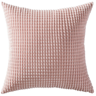 Coussin en velours côtelé doux