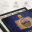 «State Map Over Kansas Flag Wall Art»-507491313