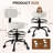 Adjustable Drafting Chair with Back Support Rolling Swivel Stool-613417635-613397739