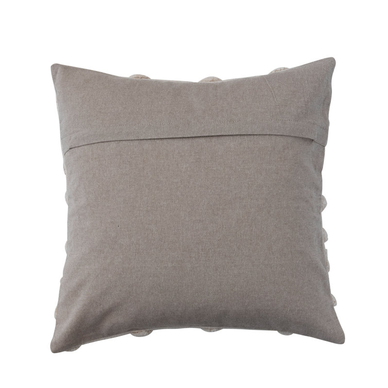 Embroidered Cotton Pillow Cover