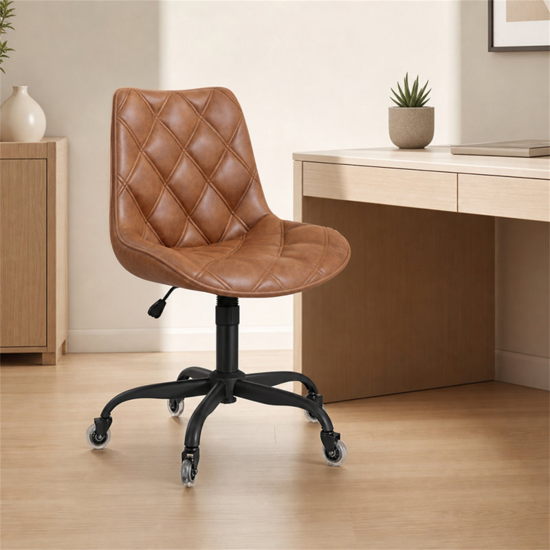 Fauteuil de bureau ergonomique avec inclinaison à 120 °, Brun