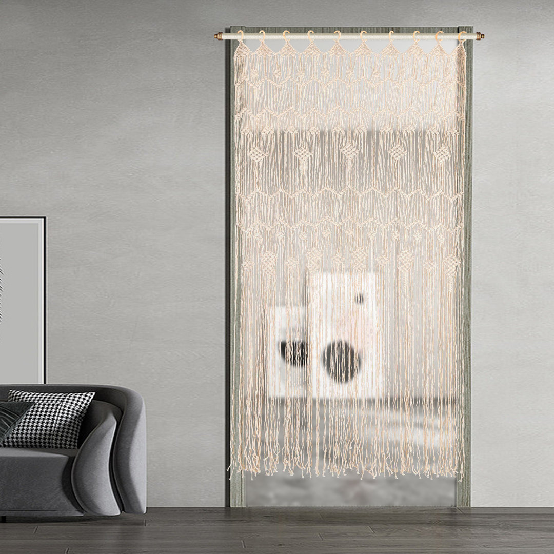 Abhiraj Sheer Curtain Pair Bungalow Rose