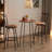 Bumpy Swivel Upholstered Microfiber / Microsuede Adjustable Height Counter Stool with Steel Frame-381289883