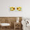 «Warm Blossoms Yellow Sunflowers», ensemble de 2 impressions encadrées sous verre, design par Kim Allen