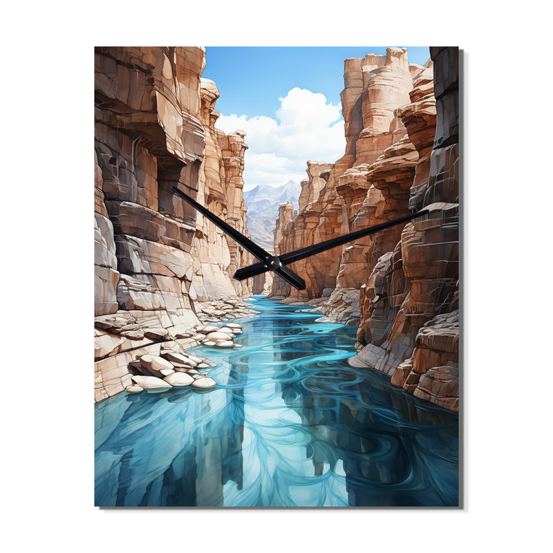 Horloge murale Canyon Endless Journey, H 40 po x l 30 po x P 1 po