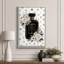 «Noir Fleur», œuvre d'art, impression sur toile encadrée, impression sur toile-132063937-132063938