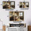 «Brown Rustic Bathroom Charm I», ensemble de reproductions d'art mural rustique-107200086-107200094