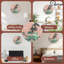 Horloge murale en bois 10 po, mouvement silencieux, à piles (piles AA non incluses), décor artistique, parfait pour les décorations