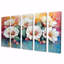 Beauté rose cactus blanc - Art mural floral cactus - Art mural traditionnel pour le salon-769837585-769837586