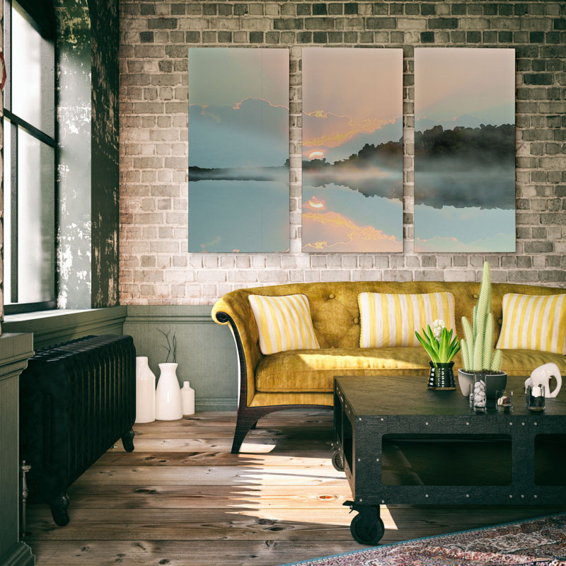 " Sunset Cove " 3 - Pieces, 40" H x 60" W x 1.5" D