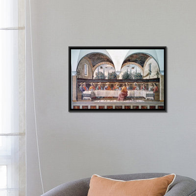 «The Last Supper» par Domenico Ghirlandaio, impression sur toile tendue sur châssis