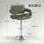 HOMCOM Adjustable Height Barstool Steel Pole PU Leather-1079696204