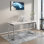 Bureau en acier inoxydable Minimalist