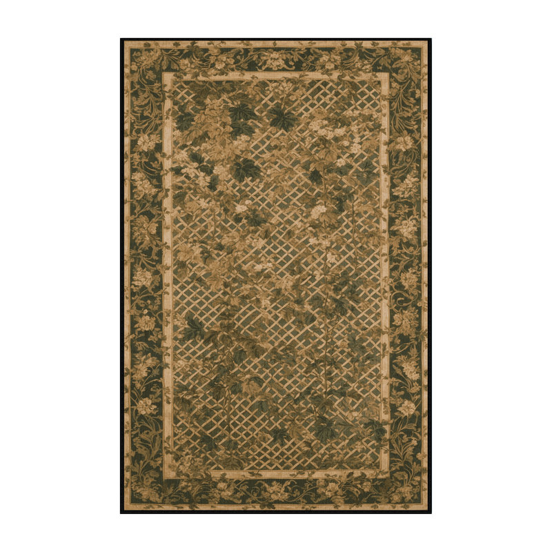 Machine Washable Nature Brown Area Rug, Rectangle 2' x 3'