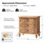 Table de bout traditionnelle à 3 tiroirs avec ports USB Arelys-114222026