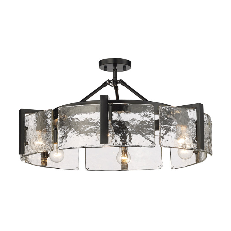 Caisa Glass Semi Flush Mount