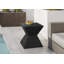 Table d'appoint, h 25 po, intérieur ou extérieur, table d'appoint, table de bout, table de chevet, chambre à coucher, salon, noir, contemporain, moderne-129463441