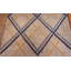 Petit tapis crocheté en laine antique American