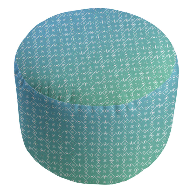 Repose-pieds Avicia, Bleu sarcelle / lime