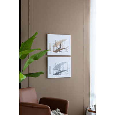 2Pcs Rectangular Big Wall Decor For Home - Living Room Bedroom Office Hallway Large Ornament