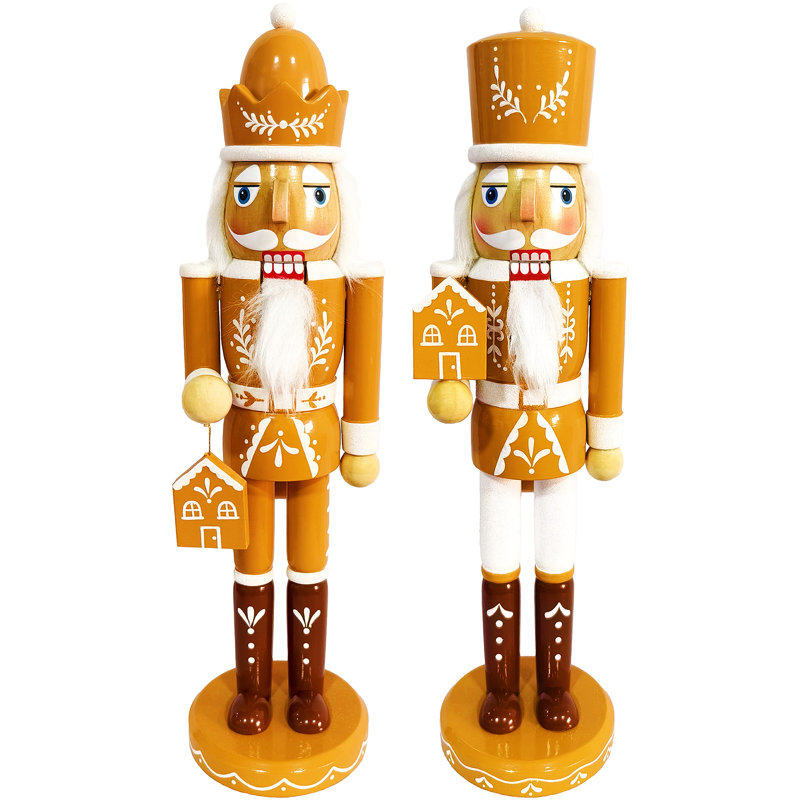 14" Gingerbread Nutcrackers, 2 Asst.