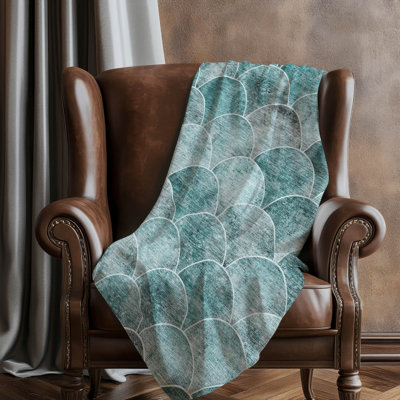 Addison Machine Washable Sherpa ASB594 Modern Throw Blanket