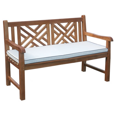 Angela Solid Wood Teak Outdoor Bench