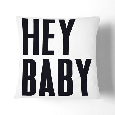 Hey Baby Square Throw Cushion