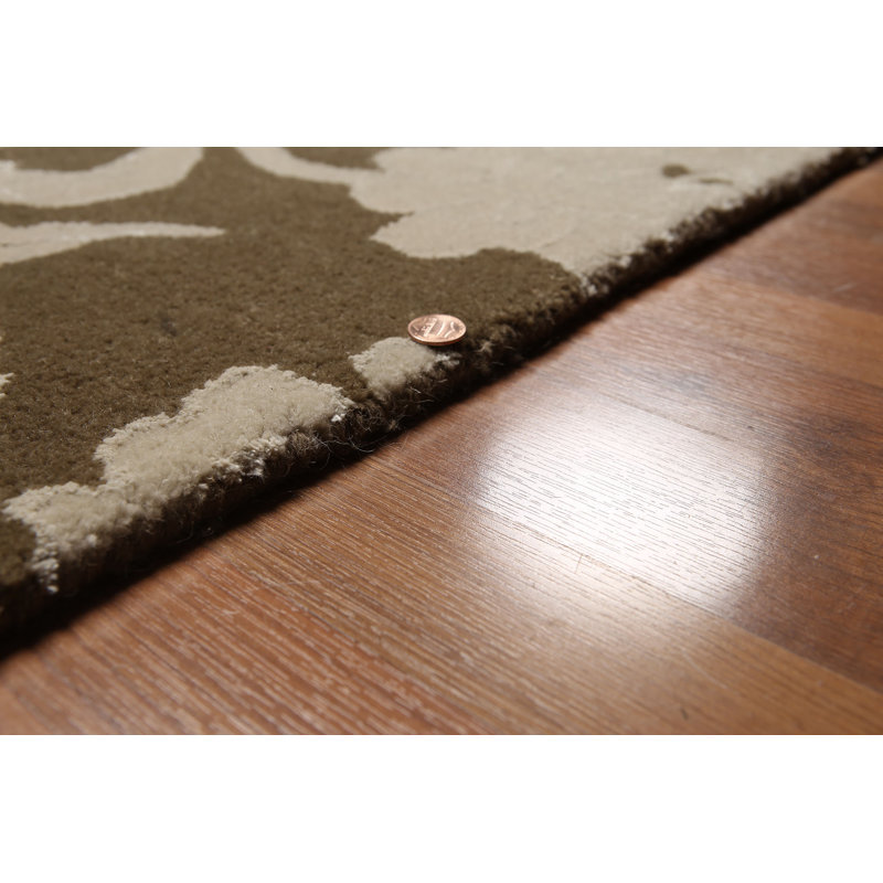 Tapis de la surface en soie 9 pi x 12 pi noué la à la main one-of-kind Eckhart