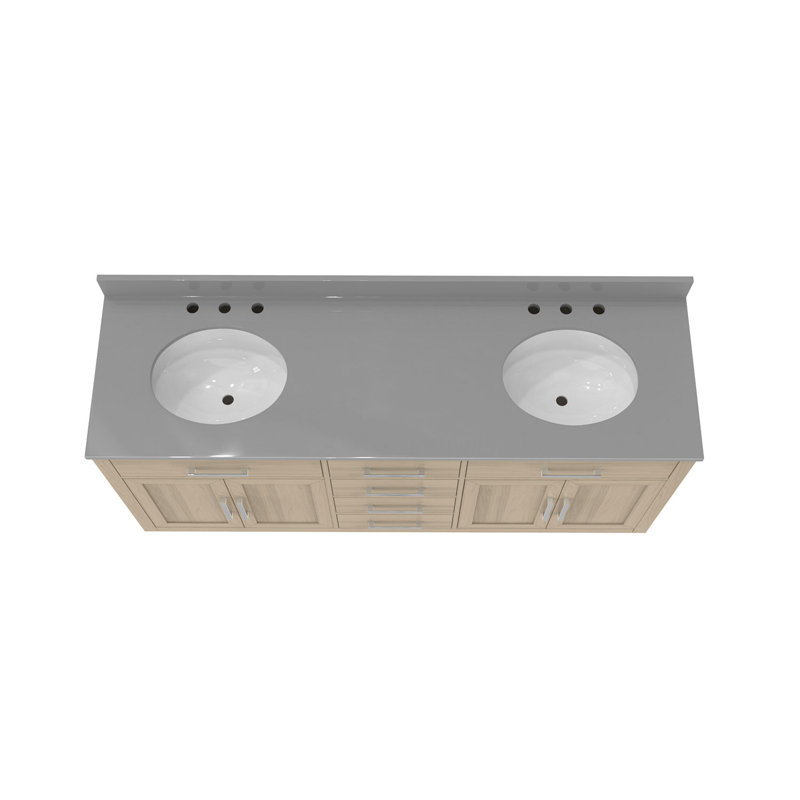 Dexterity 72" Double Bathroom Vanity Set, Light Sage