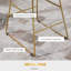 Abduljalil Upholstered Counter Stool with Metal Frame