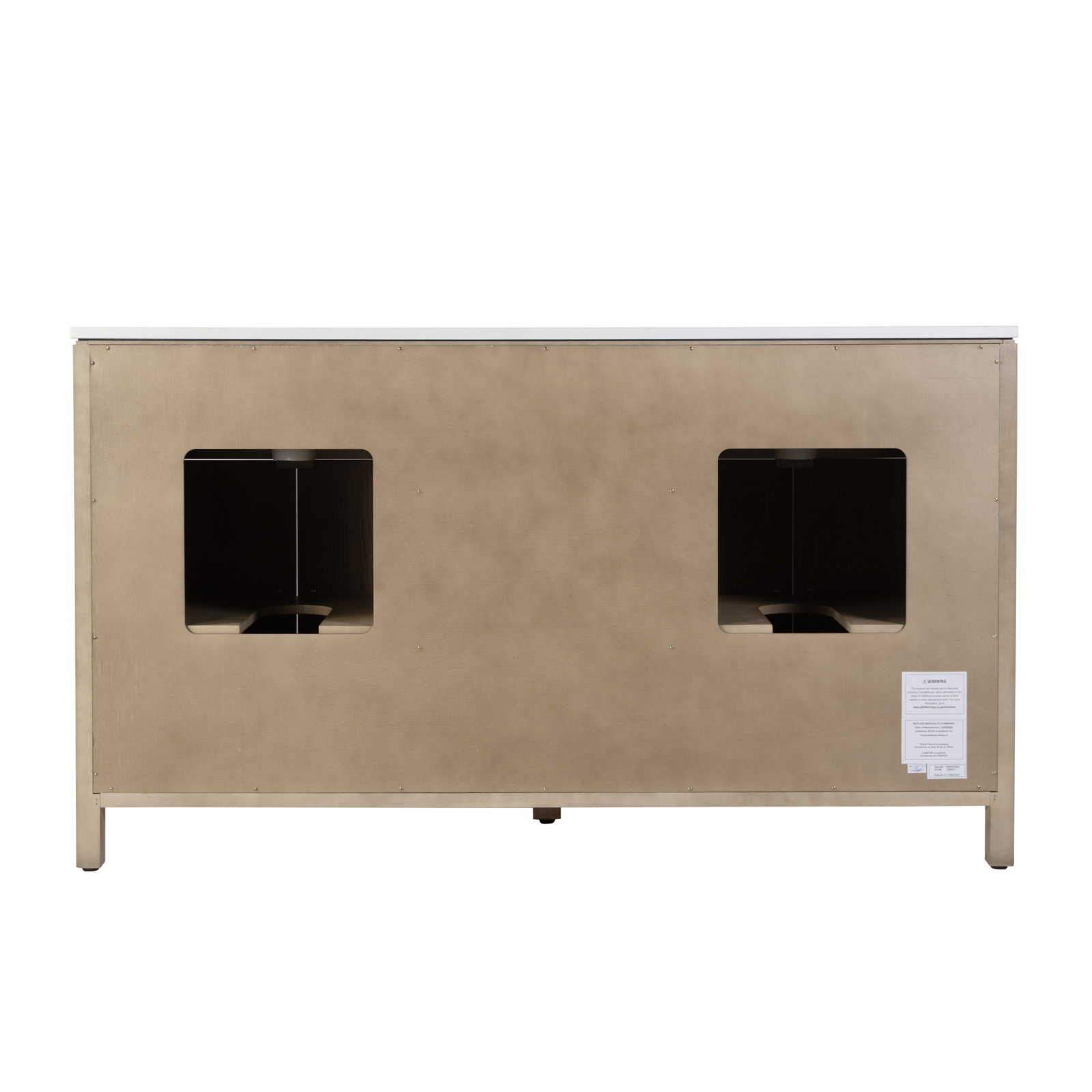 Celine 60" Acacia Double Bathroom Vanity, Brown