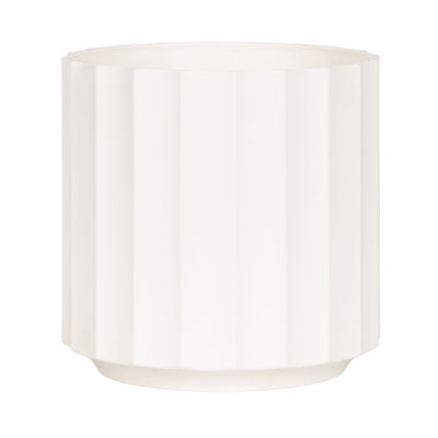 Jibbs Scalloped Round Indoor Planter Pot