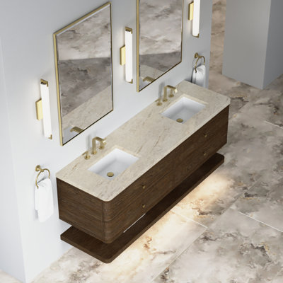 Meuble-lavabo double l 72 po Allamari