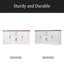 Armoire de rangement avec porte de grange 63 po avec 2 tiroirs et support de porte 63 po-118557095