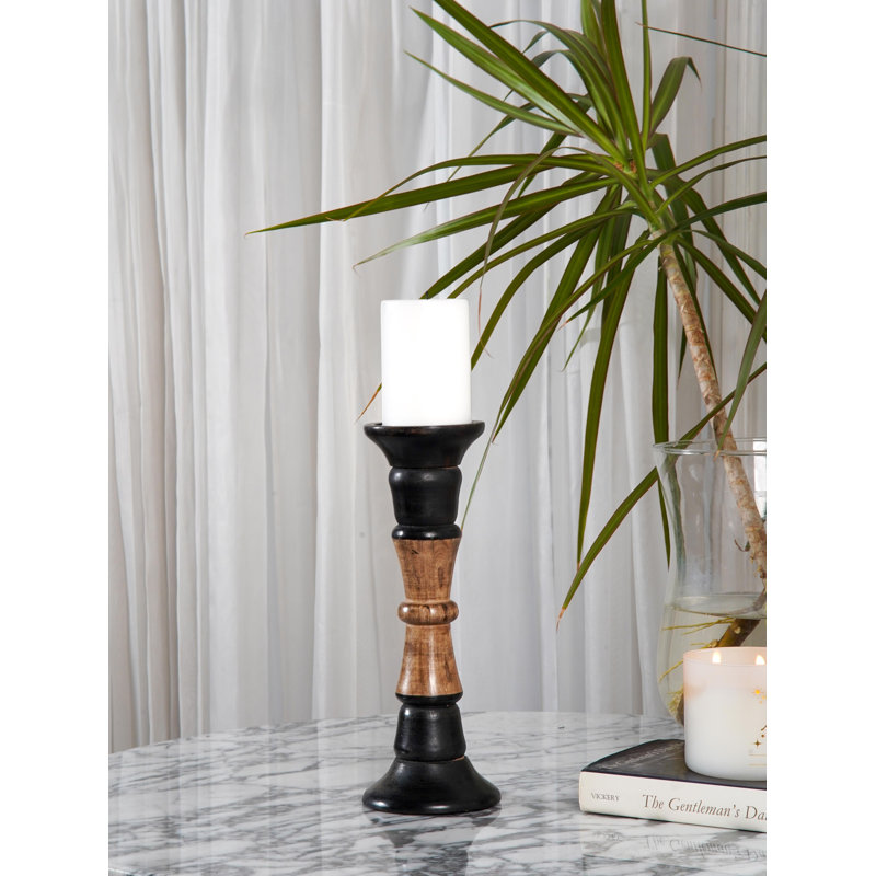 Pilier en bois 15 po, Poli foncé_1, 1, 12"