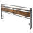 Headboard for King Size Bed, with Storage Shelf, 2 Outlets, 1 USB and 1 Type-C Port, Sturdy and Stable Carbon Steel Frame Head Board with Charging Station, Adjustable Height, Black and Brown