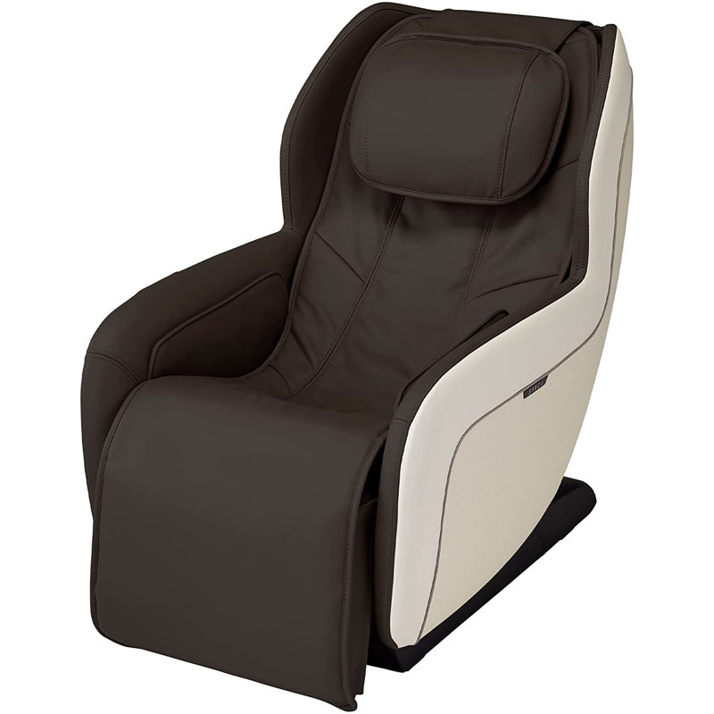Espresso Faux Leather Heated Zero Gravity Massage Chair