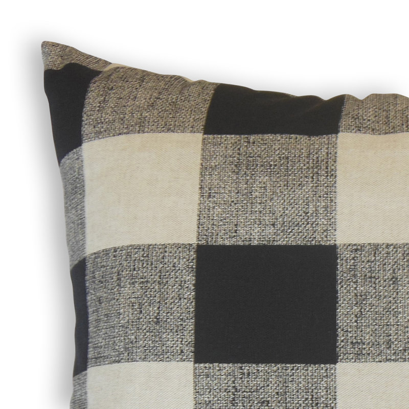 Nakushi Plaid Throw Pillow, Height(18") x Width(18")