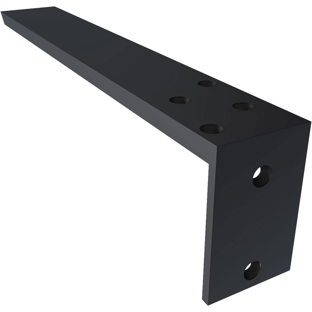 Hidden Support Steel Heavy Duty Bracket W/ Back Plate Ekena Millwork 