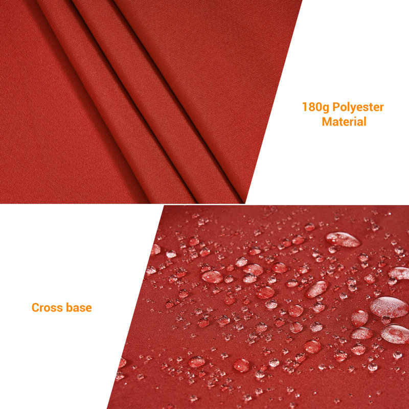 90'' Market Umbrella Table Umbrella for Patio and Outdoor With Tilt Button for Deck, Chili Red