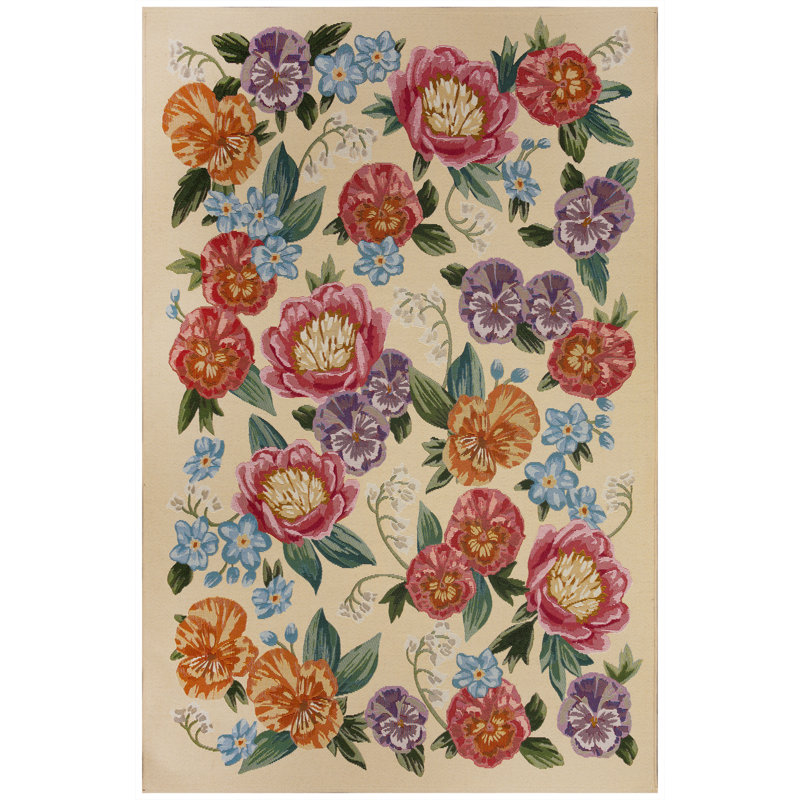 Kincaid Secret Garden Indoor/Outdoor Area Rug, Rectangle 4'10" x 7'6"