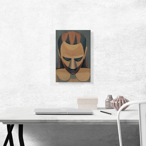 ARTCANVAS Tete D'homme 1908 Framed On Canvas by Pablo Picasso Painting ...