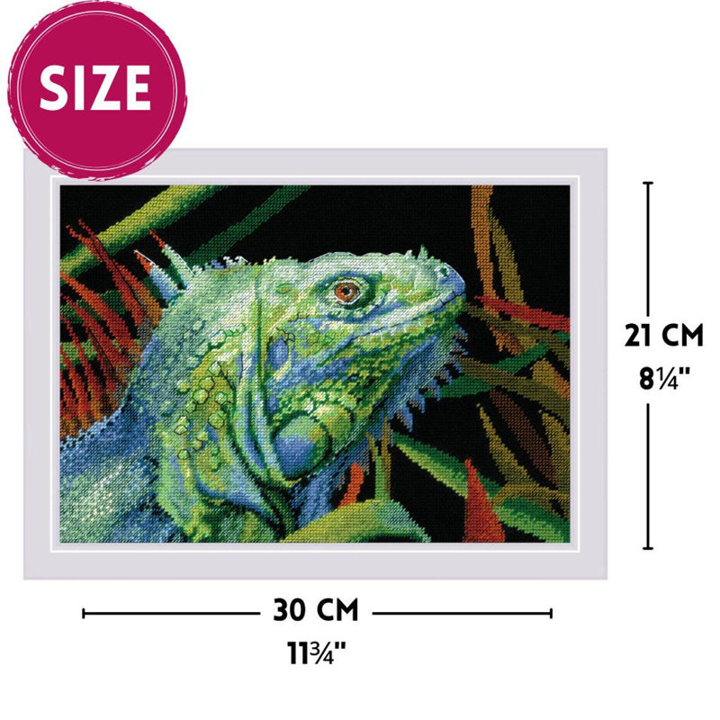  Kit au point de croix compté Iguana R2192