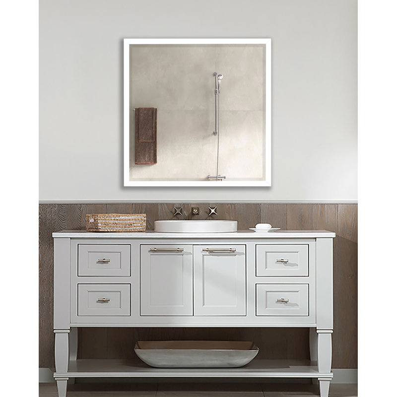 Whitworth Metal Flat Mirror, 31.25" H x 31.25" W