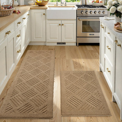 Geometric Water Resistant Anti-Fatigue Non-Skid Kitchen Mat