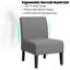 Upholstered Linen Slipper Chair-1106067060