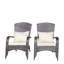 Chaise de patio avec coussins (coussin beige)