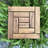 12.2047'' L x 12'' W Wood Interlocking Deck Tile in Brown