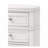 White 3 Drawer Nightstand